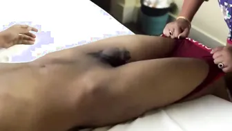 Chubby Desi mom takes stepson's pants off and enjoys his XXX prick