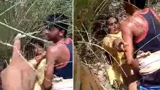 Desi aunty caught while fucking outdoor at the rice field, leak ...