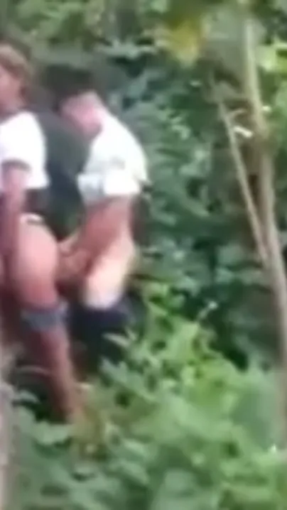 Outdoor sexy school Tamil girl caught has sex with BF, leaked Desi mms sex