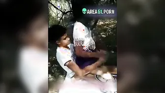 Tamil Schoolgirl Riding Cock Outdoors In Jungle Mms Clip