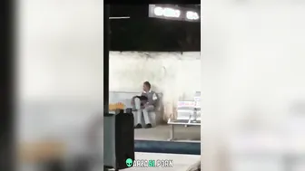 Marvelous aunty sucking dick outdoor at station caught on XXX Desi mms