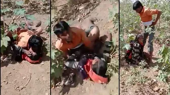 Local guy and cheating wife caught fucking outdoors, Desi mms leaked