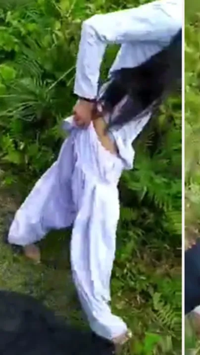 Desi mms sex, Horny Tamil couple was caught fucking outdoor in bushes