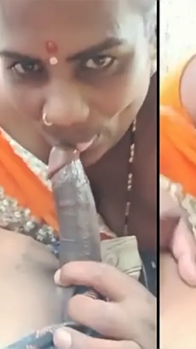 New desi MMS, Indian aunty giving blowjob village boy for money outdoor