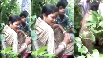 Desi mms sex videos, caught as devar fuck bhabhi outdoor In the jungle
