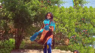 Indian lady fucked by her lover in park. Desi mms hd XXX sex video