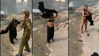 Paki randi strip her cloths outdoor in front police and saying "lo talashi". Desi mms