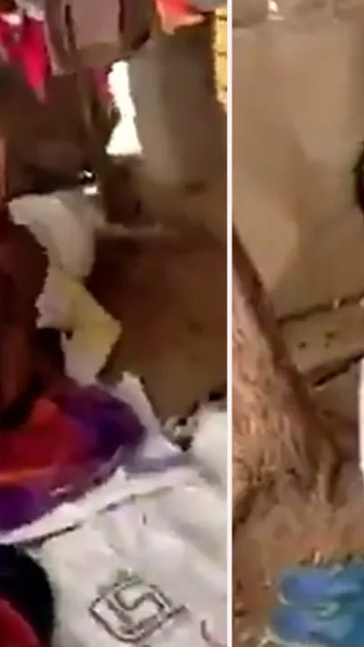 Husband caught unsatisfied wife she fuck with lover in barn, scandal Desi mms