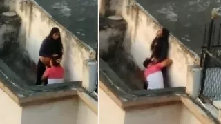 Wife gets pussy licked on balcony until her husband sees, Desi ...
