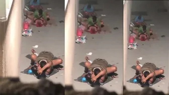 Desi mms video of excited lovers caught copulating outdoor under bridge