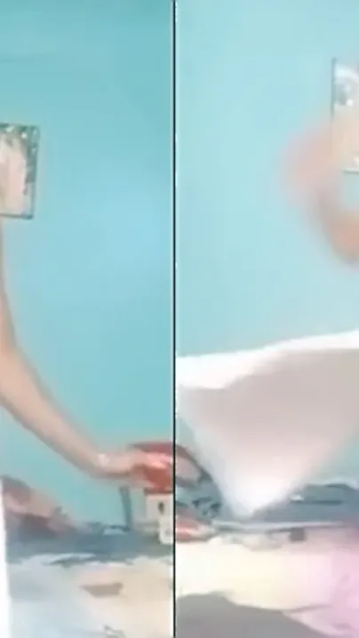 Cute Tamil wife pussy live show, flashing their cunt