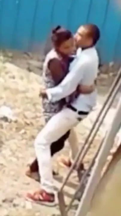 Indian lovers caught making out outdoor in backyard in Desi mms video