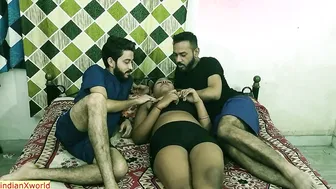 Two College Friends Fucking One Teen Girl Together