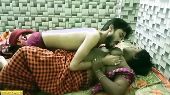 Cheating Wife Riding Her Young Lover Hard Behind Bedroom