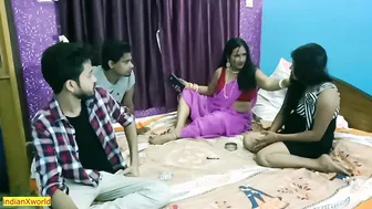 Young Girl Having Her First Threesome Caught On Webcam Hd