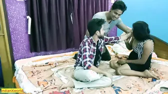 Young Girl Having Her First Threesome Caught On Webcam Hd