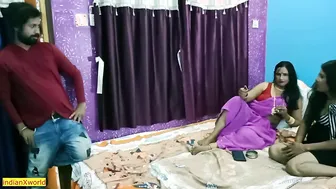 Young Girl Having Her First Threesome Caught On Webcam Hd