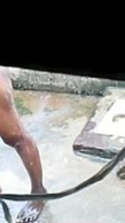 Indian aunty nude bath videos taken by her lewd neighbor on hidden camera