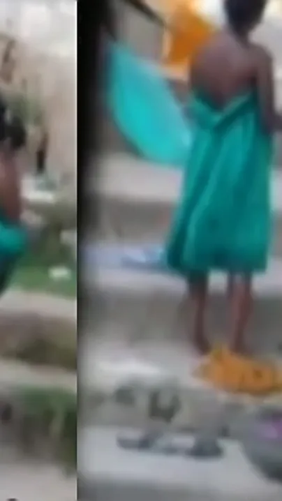 Local guy caught sexy Indian aunts take a bath outdoor in the river. Hidden camera desi