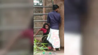 Dehati sex video of south Indian lovers captured outdoor by a peeping on mms xxx