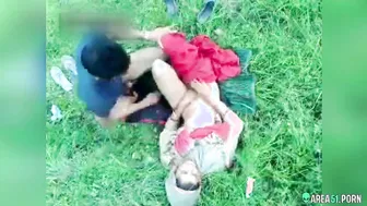 Desi jungle sex of young college girl and bf сaught on spy camera