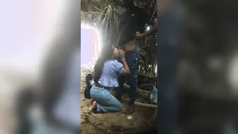 Married Slut Sneaking Away To Fuck Her Lover Outside Caught