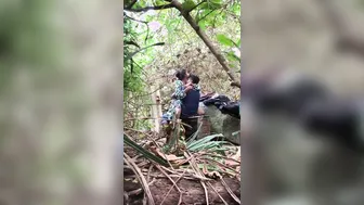 Married Woman Getting Fucked Outdoors By Neighbor Caught On Phone