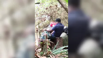 Married Woman Getting Fucked Outdoors By Neighbor Caught On Phone