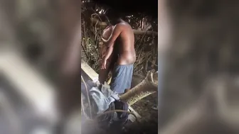 Married Babe Losing Control Riding Her Secret Lover Outdoors