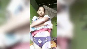 Adorable Lankan Cutie Showing Off Her Boobs and Pussy in Playful Tease
