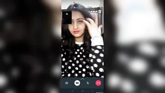 Charming Paki Girl Displaying Her Assets Playfully During Video Call Fun