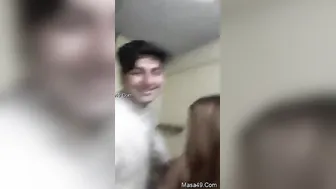 Romantic Paki Sweetheart Sucking Lover's Dick with Deep Affection and Desire