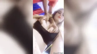 Lactating Paki Spouse Revealing Her Milky Breasts in Sensual Tease