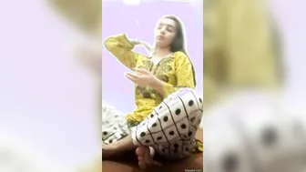 Tempting Paki Hottie Confidently Stripping Down to Her Bare Essentials