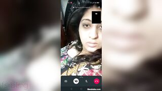 Flirty Paki Girl Playfully Flashing Her Firm Boobs in Teasing Video