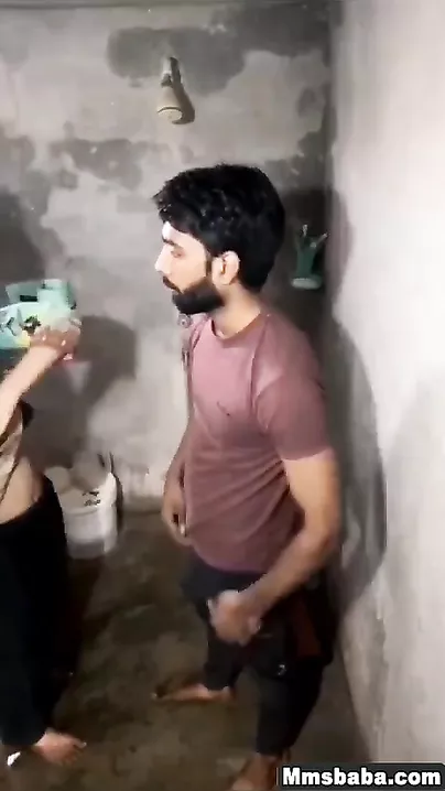 Paki Lovers Sneaking Bathroom Fuck with Steamy and Forbidden Passion