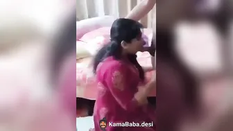 Indian Milf Sucking Her Husband Friend Big Hard Cock
