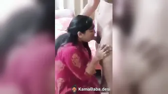 Indian Milf Sucking Her Husband Friend Big Hard Cock