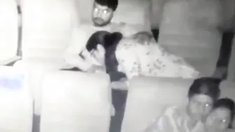 Naughty Couple Sucking And Pressing Boobs In Theater