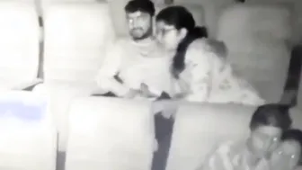 Naughty Couple Sucking And Pressing Boobs In Theater