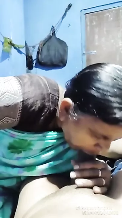 Indian Mature Wife Giving Her Man A Sloppy Blowjob