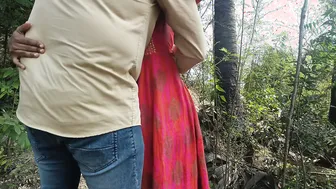 Indian Couple Having Hot Sex Outside In Public Garden