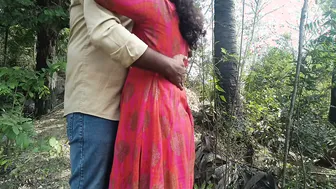 Indian Couple Having Hot Sex Outside In Public Garden