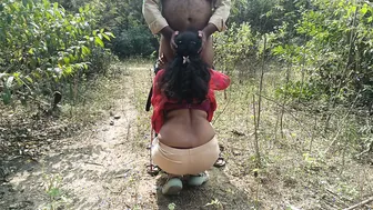 Desi Couple Fucking Hard Outside In Public Garden Area