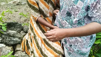 Indian Lesbians Making Out Outdoors Kissing And Licking