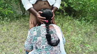Indian Gf Giving Blowjob Outdoors Sucking And Licking