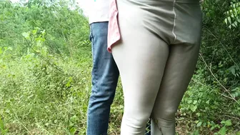 Horny Couple Fucking Hard Outdoors During Summer Day