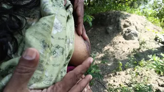 Couple Fucking Hard In The Dark Jungle Outdoors Now