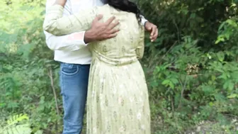 Couple Fucking Hard In The Dark Jungle Outdoors Now