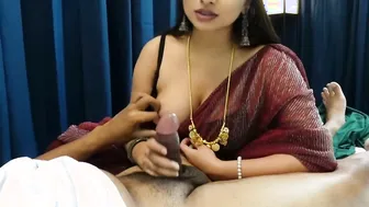 Indian Gf Giving Handjob In Saree Amateur Bedroom Scene